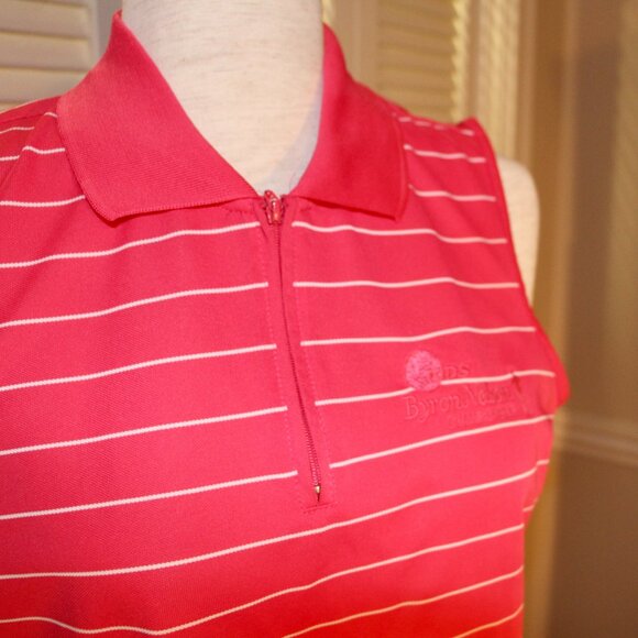 Striped sleeveless Polo size medium-Byron Nelson shirt - Picture 2 of 5
